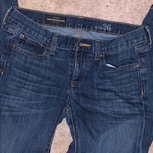 Straight Leg Cropped J Crew Jeans